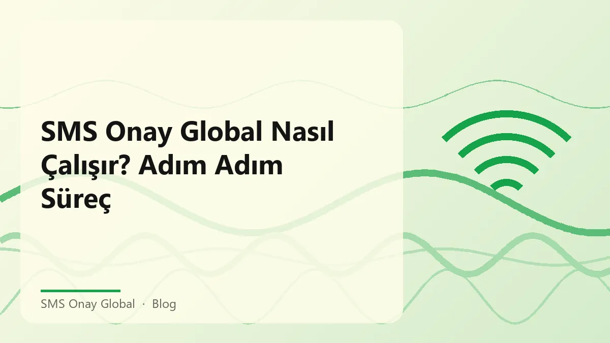 SMS Onay Global adım adım süreç açıklaması
